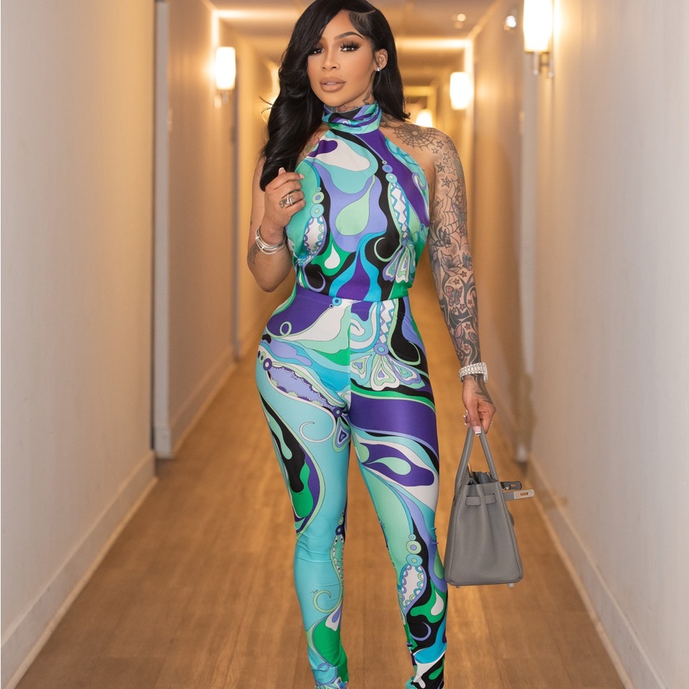 NEW PUCCI COLLECTION TOP/LEGGINGS